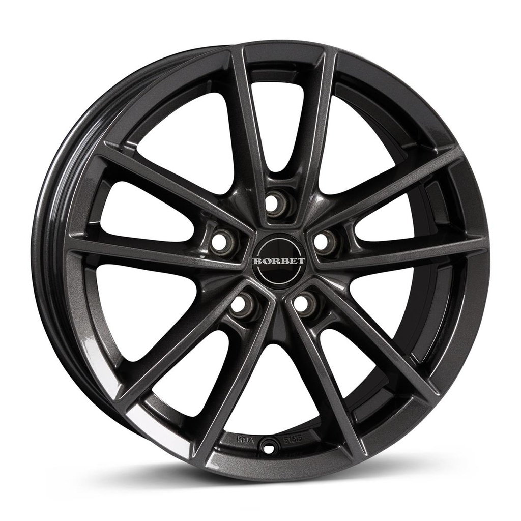 BORBET W MIST ANTRACITE GLOSS 6.5x16 5/114.3 ET45 CB72.5