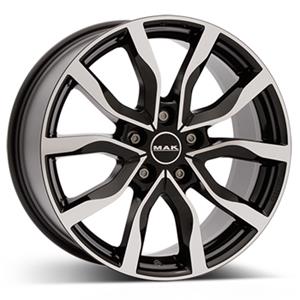 MAK HIGHLANDS BLK/POL 8x18 5/127 ET40 CB71.6
