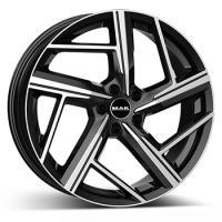 MAK QVATTRO BLACK POLISHED 8.5x21 5/112 ET38 CB66.4