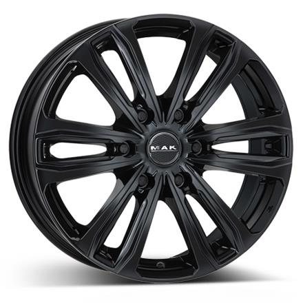 MAK SAFARI 6 GLOSS BLACK 7.5x17 6/130 ET50 CB84.1