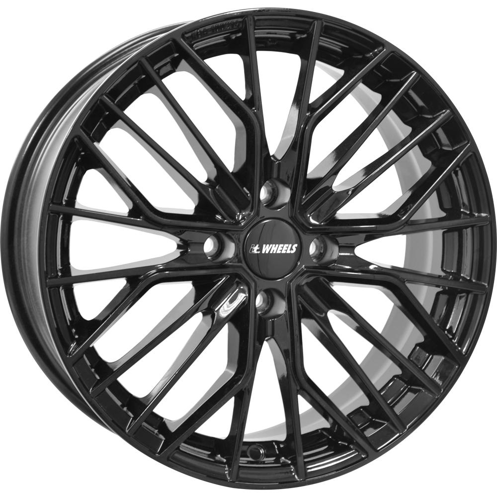IT WHEELS TIARA 4 GLOSS BLACK 7x17 4/100 ET38 CB73.1