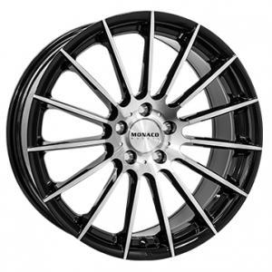 MONACO WHEELS FORMULA GLOSS BLACK POLISHED 7.5x17 5/112 ET45 CB66.5