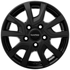 SUPERMETAL VAULT GLOSS BLACK 6x15 5/118 ET68 CB71.1