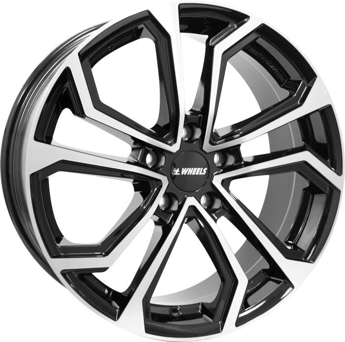 IT WHEELS ELLA BLACK POLISHED 8x19 5/112 ET45 CB66.5