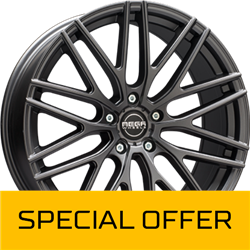 MEGA WHEELS CETUS ANTHRACITE GREY 7.5x17 5/120 ET40 CB72.6