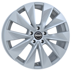 MEGA WHEELS ZENITH DARK SILVER 9x19 5/108 ET53 CB63.3