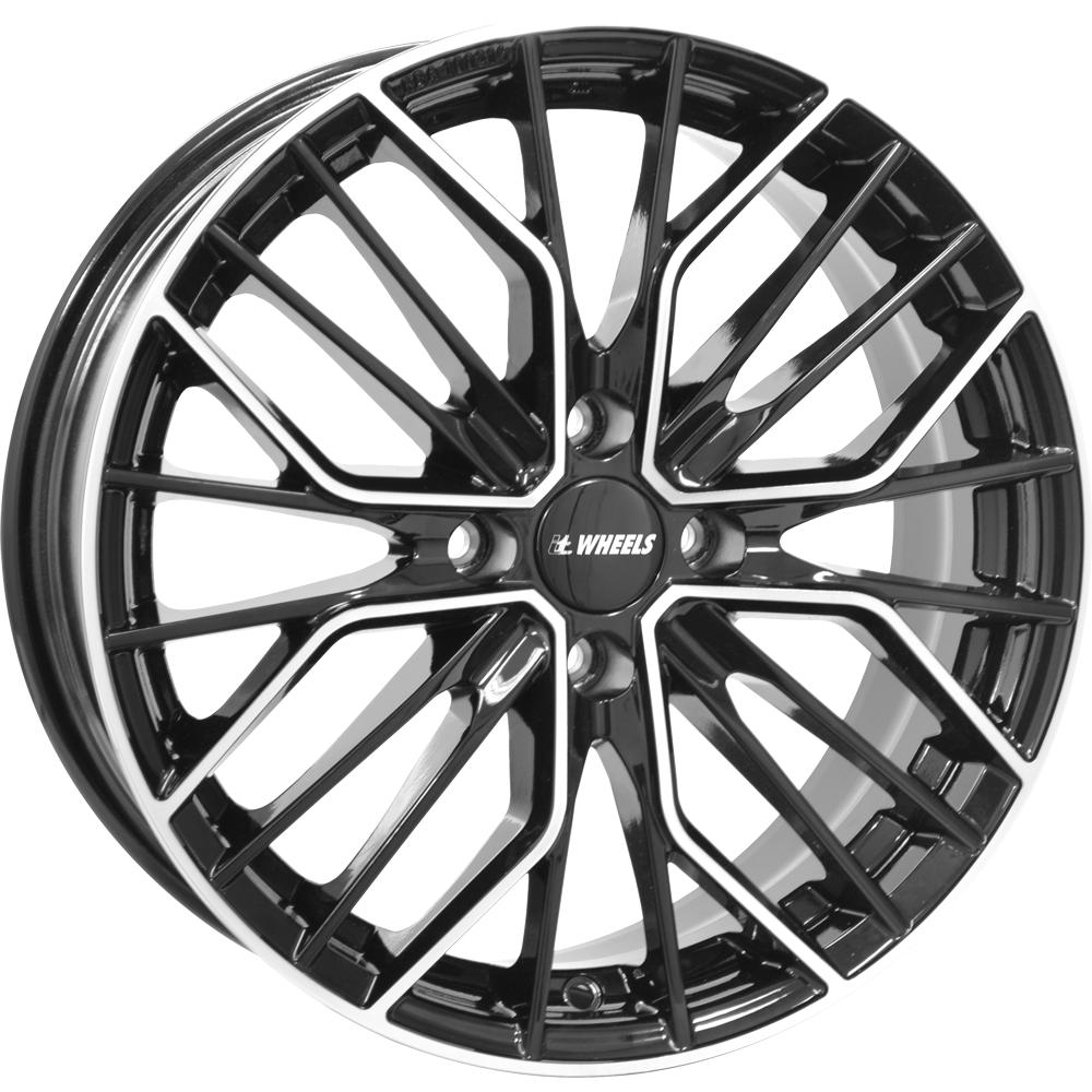 IT WHEELS TIARA 4 BLACK POLISHED 7x17 4/100 ET38 CB73.1