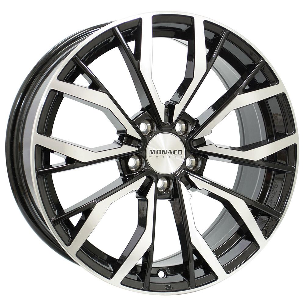 MONACO WHEELS GP5 GLOSS BLACK POLISHED 8x19 5/114.3 ET40 CB67.1