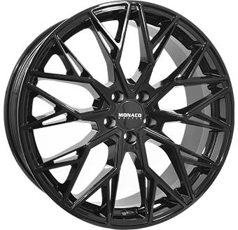 MONACO WHEELS GP15 GLOSS BLACK 8x19 5/112 ET44.5 CB66.5