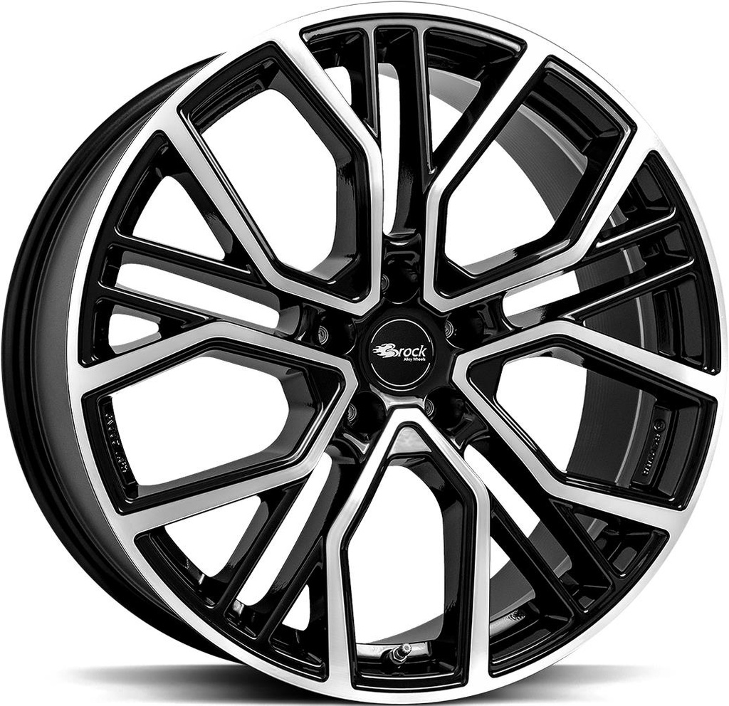 BROCK B41 BLACK FULL POL 9.5x22 5/120 ET42 CB72.6