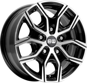 ELIT WHEELS EW20 BLACK / POLISHED 8x18 6/114.3 ET45 CB66.1