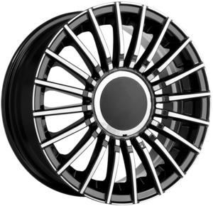 ELIT WHEELS EW25 BLACK / POLISHED 6.5x16 4/98 ET35 CB58.1