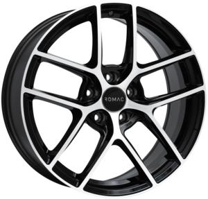 ROMAC DIABLO GLOSS BLACK / POLISHED 8x18 5/100 ET35 CB73.1