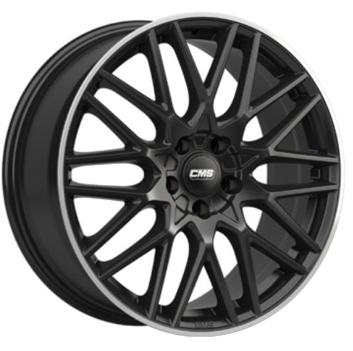 CMS C25 GLOSS BLACK POLISHED LIP 7x17 4/100 ET45 CB67.1