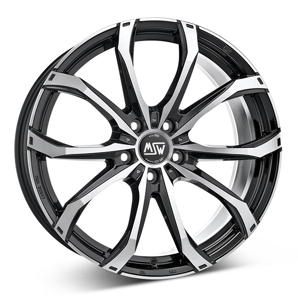 MSW 48 BLK/POL | 9,5X21 5-130 E46 C71,5 R14 9.5x21 5/130 ET46 CB71.5