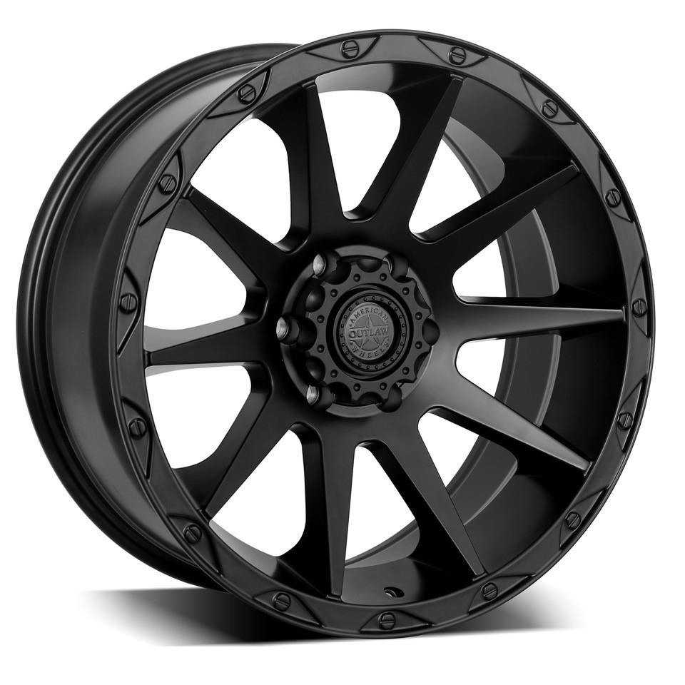 STATUSFÄLGAR A207 FLATBLACK 8.5x17 6/139.7 ET18 CB106.1