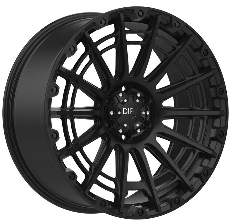 STATUSFÄLGAR D56 FLATBLACK 9x18 6/139.7 ET8 CB106.1