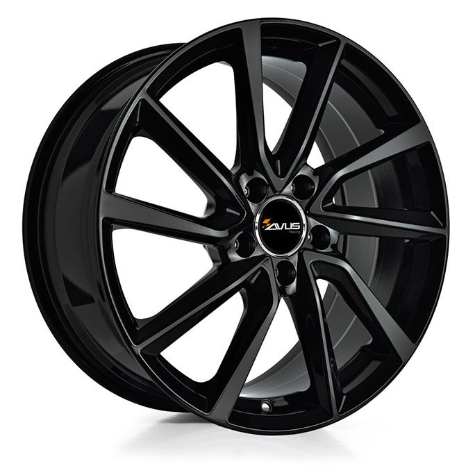 AVUS AC-518 BLACK 8x18 5/114.3 ET38 CB67.1