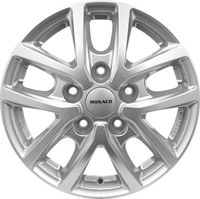 MONACO WHEELS CL2T SILVER 6.5x16 5/118 ET66 CB71.1
