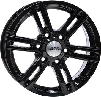 INTER ACTION KARGIN 6 GLOSS BLACK 6.5x16 6/120 ET50 CB74.6