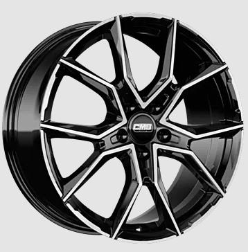 CMS C33 GLOSS BLACK POLISHED 8.5x20 5/108 ET50 CB63.4