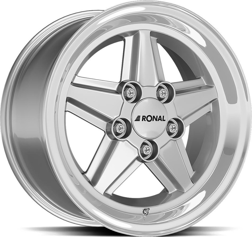 RONAL R9 SILV RIM LIP CUT 7x15 5/120 ET17 CB82