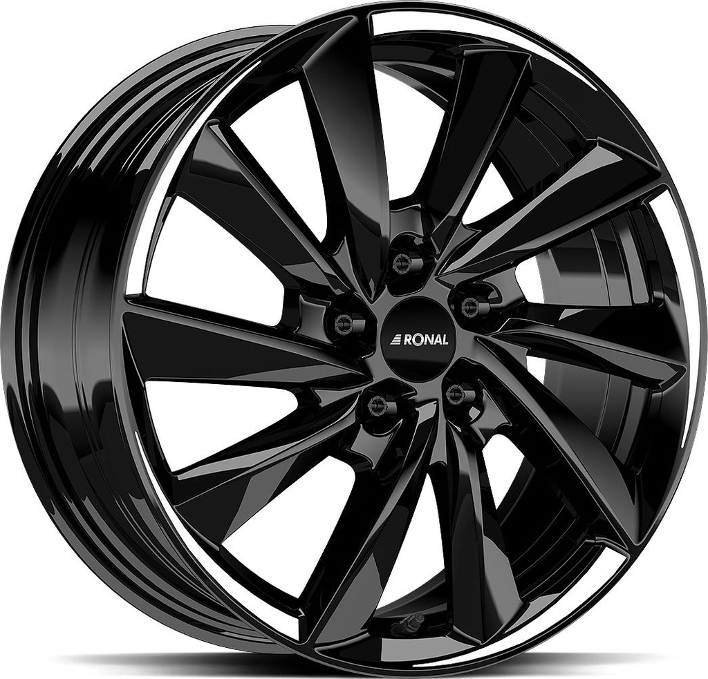RONAL R70 JET BLACK WHITE TAIL 7.5x18 5/112 ET45 CB76