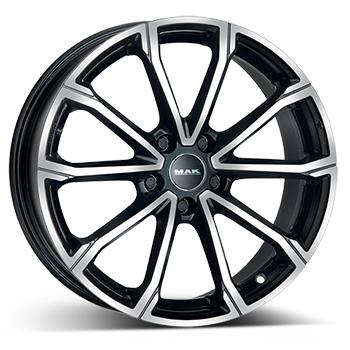 MAK DAVINCI BLK/POL 7x18 5/112 ET43 CB57.1