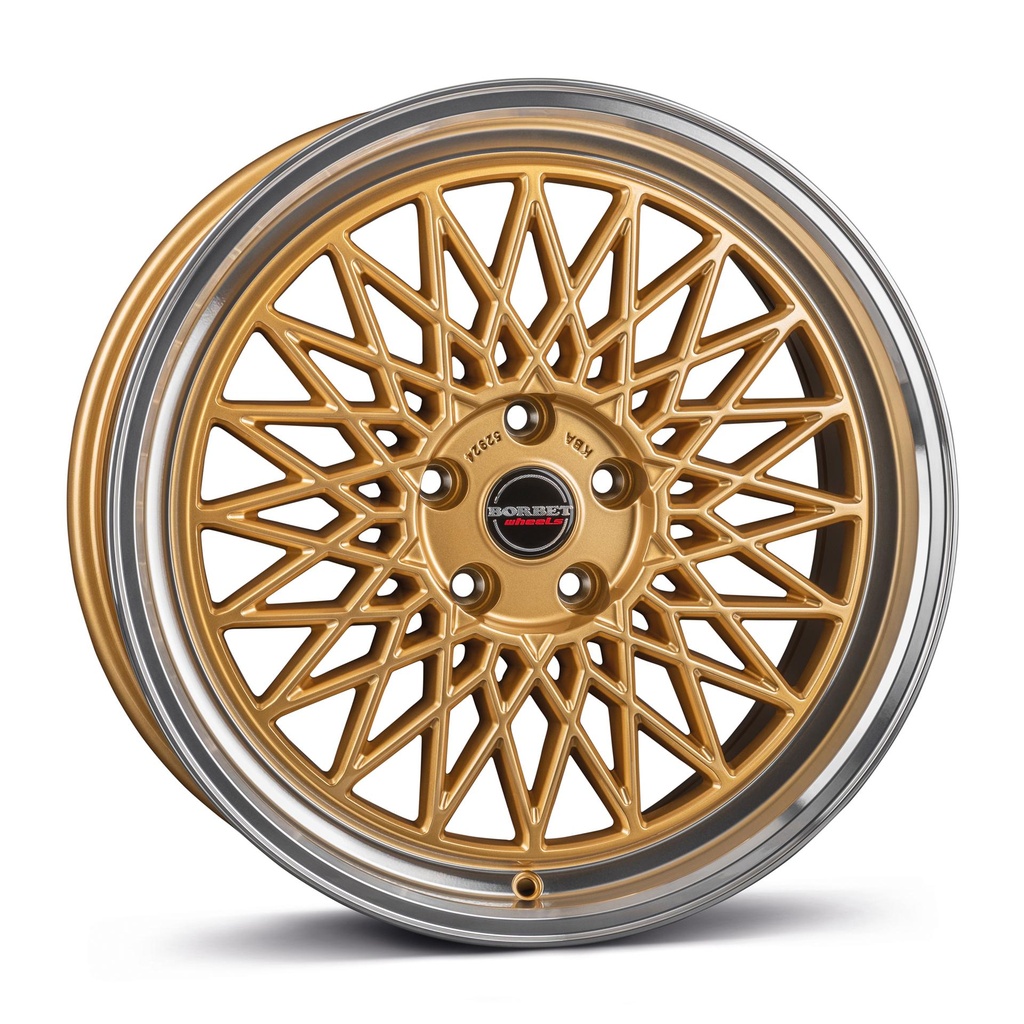 BORBET B GOLD RIM POL 7x17 4/100 ET30 CB64
