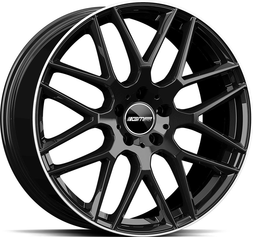 GMP BERGHEM BLACK DIAM LIP 10x21 5/112 ET50 CB66.6