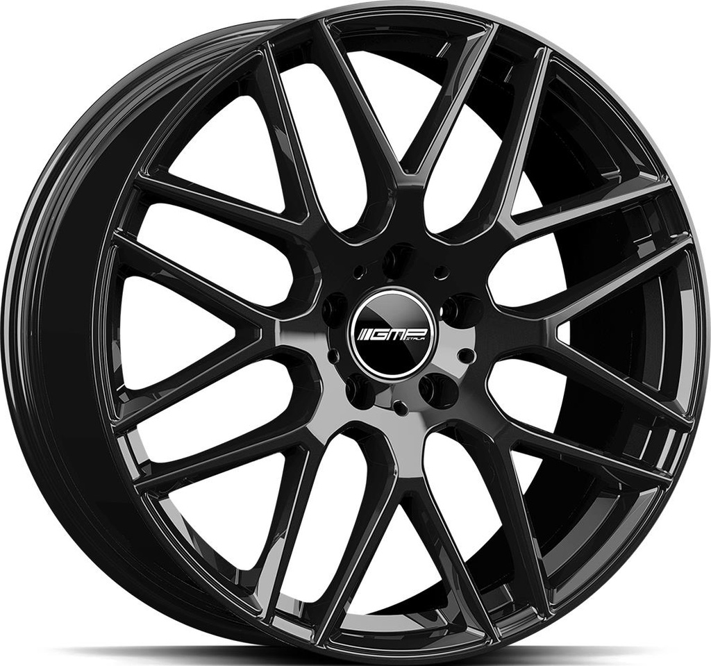 GMP BERGHEM GLOSS BLACK 8x19 5/112 ET35 CB66.6