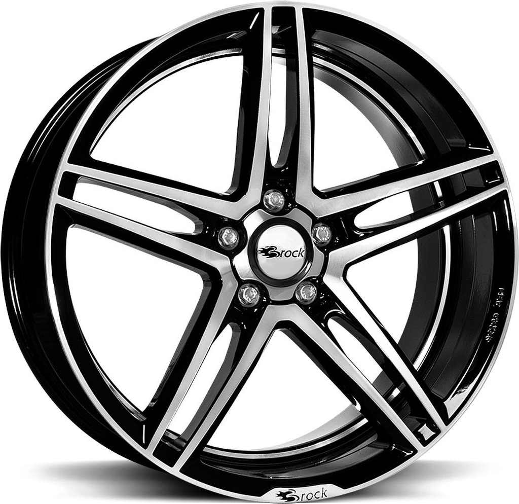 BROCK B33 BLACK FULL POL 8x17 5/100 ET35 CB63.4