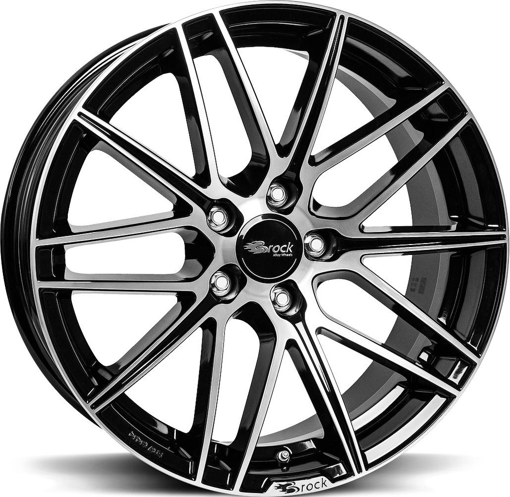 BROCK B34 BLACK FULL POL 8x18 5/108 ET45 CB72.6