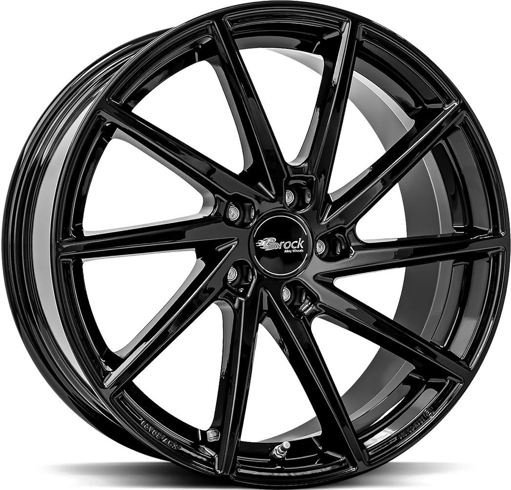 BROCK B37 SHINY BLACK 8.5x19 5/112 ET40 CB66.6