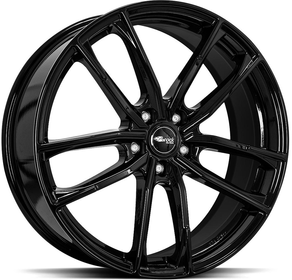 BROCK B38 SHINY BLACK 8x20 5/114.3 ET45 CB72.6