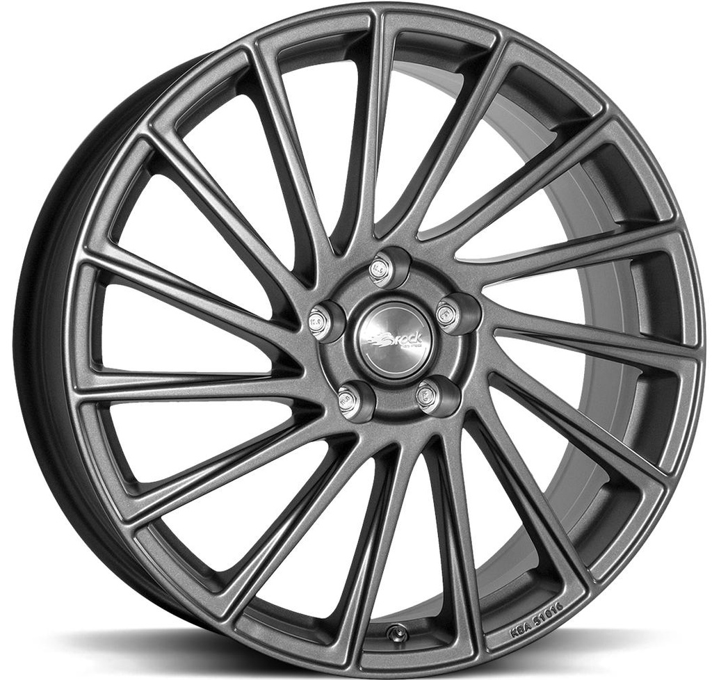 BROCK B39 HIMALAYA GREY MATT 7x17 4/98 ET35 CB58.1