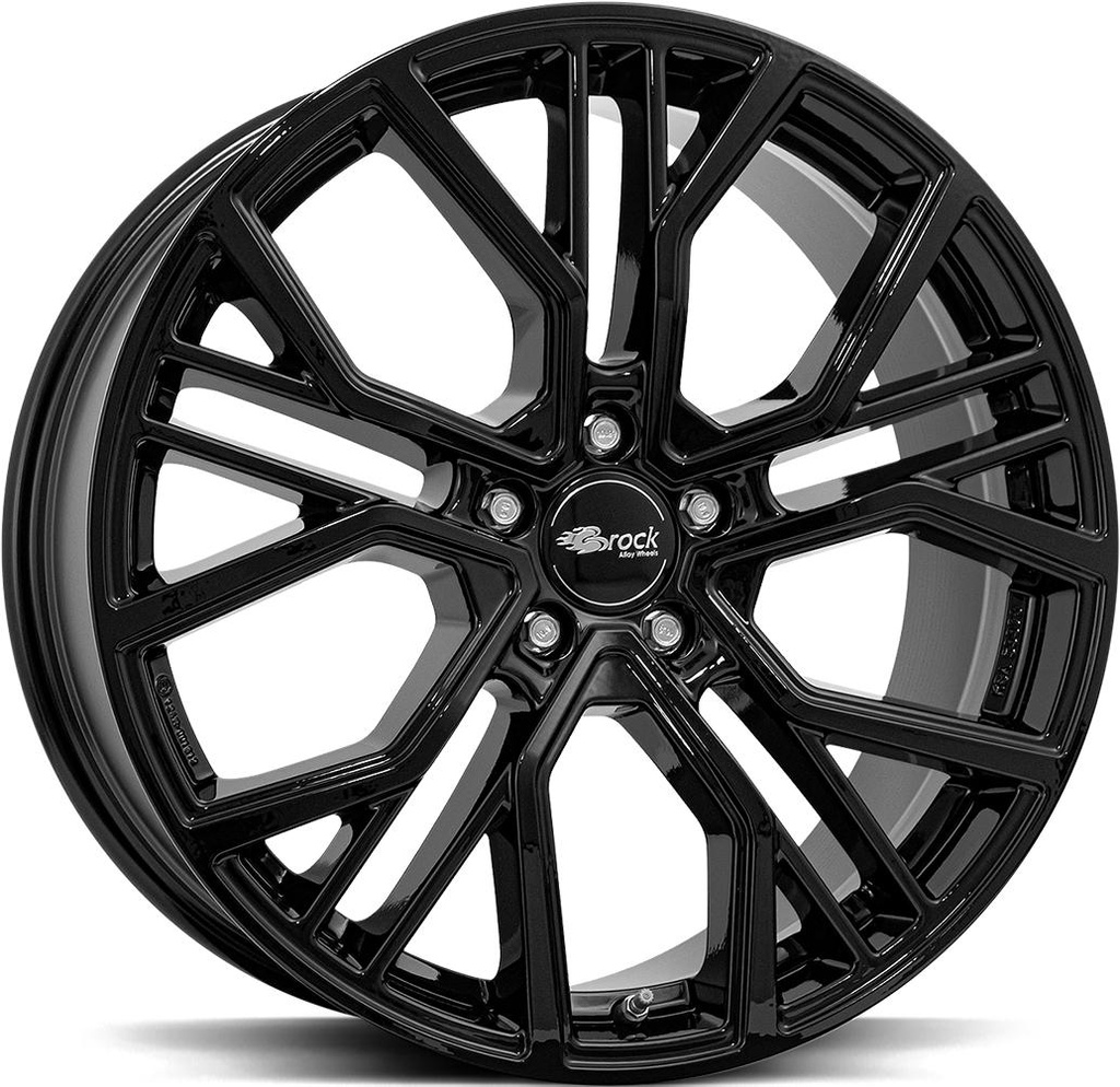 BROCK B41 SHINY BLACK 11x21 5/130 ET49 CB71.6
