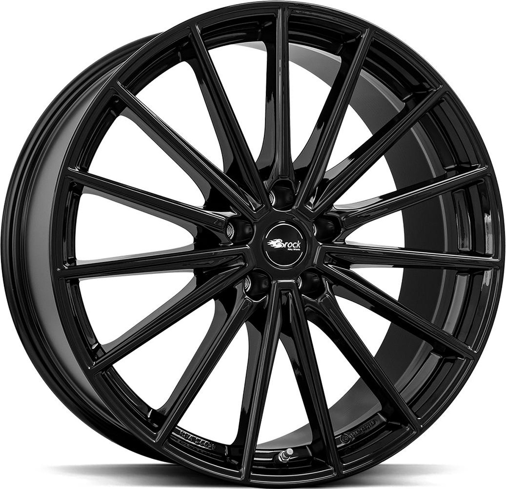 BROCK B43 SHINY BLACK 8x19 5/112 ET28 CB66.6
