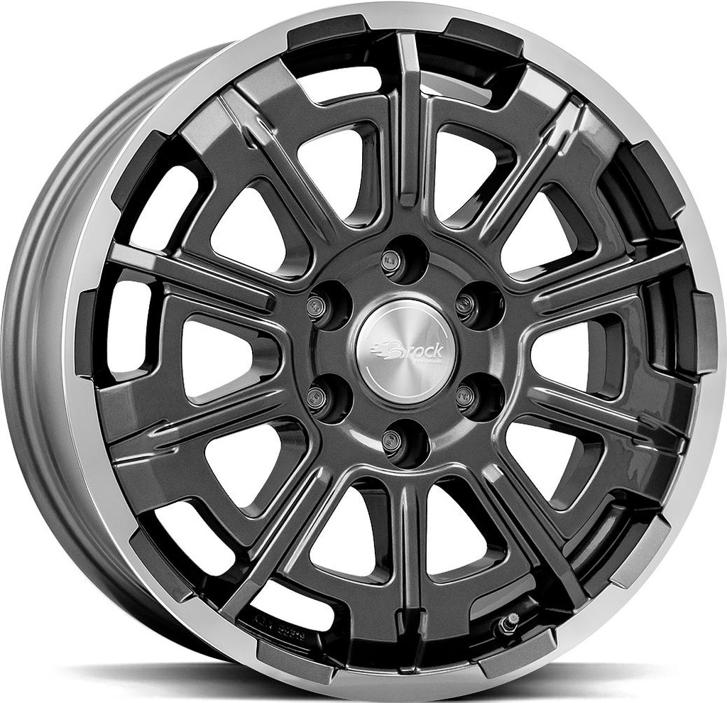 BROCK B45 HIMALAYA GREY POL 7.5x18 6/139.7 ET50 CB92.5
