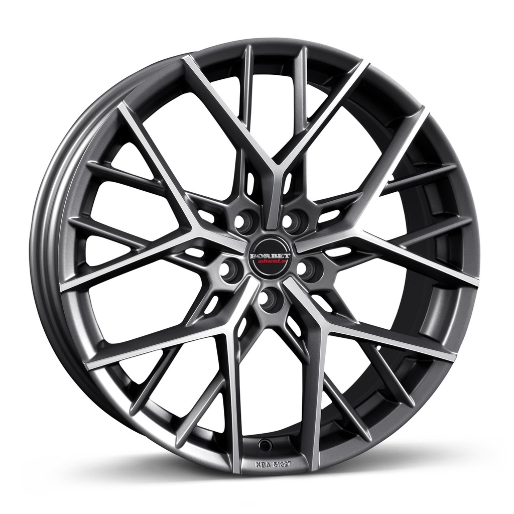 BORBET BY DULL TITANIUM POLISHED 8x18 5/112 ET44 CB57.1