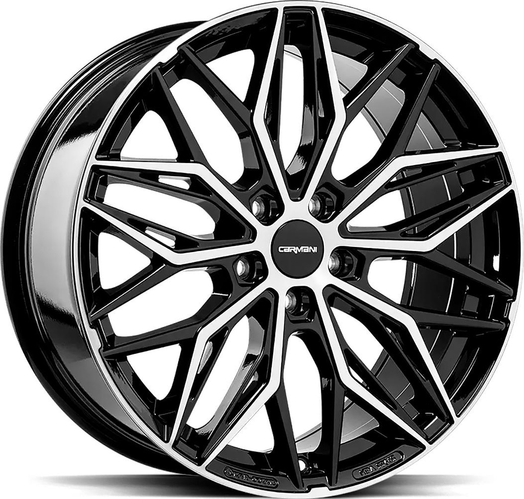 CARMANI MAX BLACK POL 7x17 5/112 ET42 CB66.6