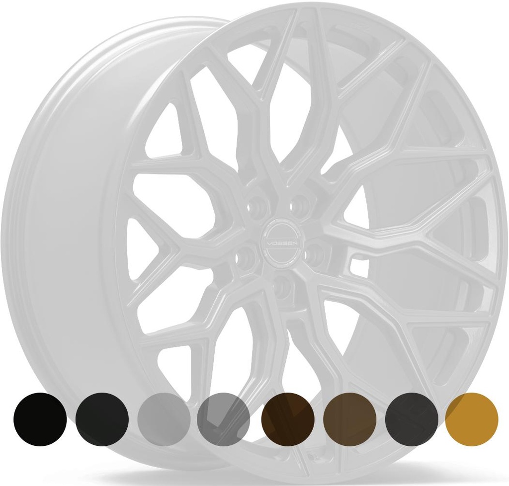 VOSSEN HF2 GLOSS BLACK 10x20 5/127 ET-18 CB71.5