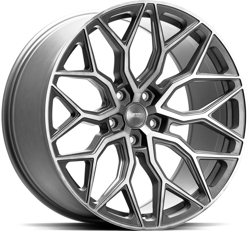 VOSSEN HF2 TINTED MATT GUN METAL 10x24 5/150 ET32 CB110.1