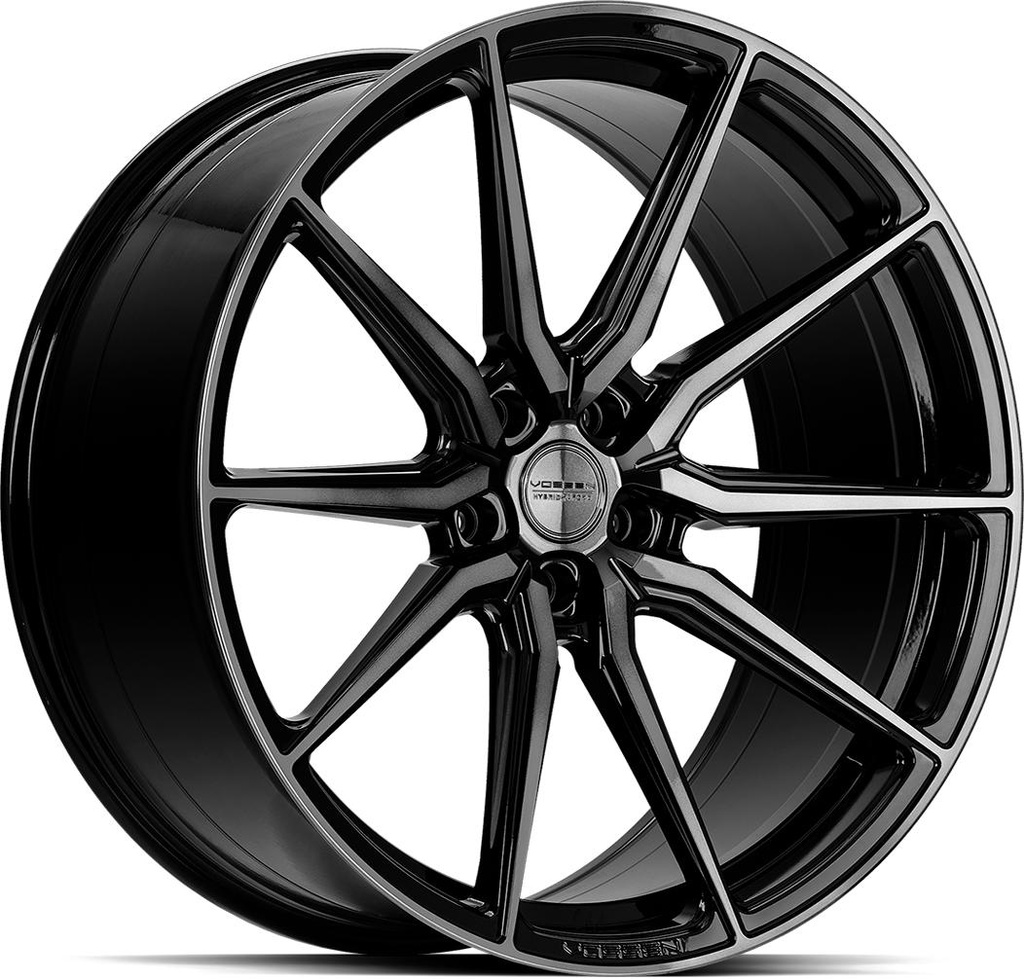 VOSSEN HF3 DOUBLE TINTED GLOSS BLACK 8.5x20 5/112 ET40 CB66.6