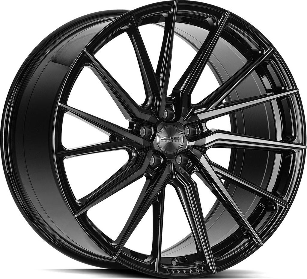 VOSSEN HF4T DOUBLE TINTED GLOSS BLACK 10.5x20 5/114.3 ET45 CB73.1