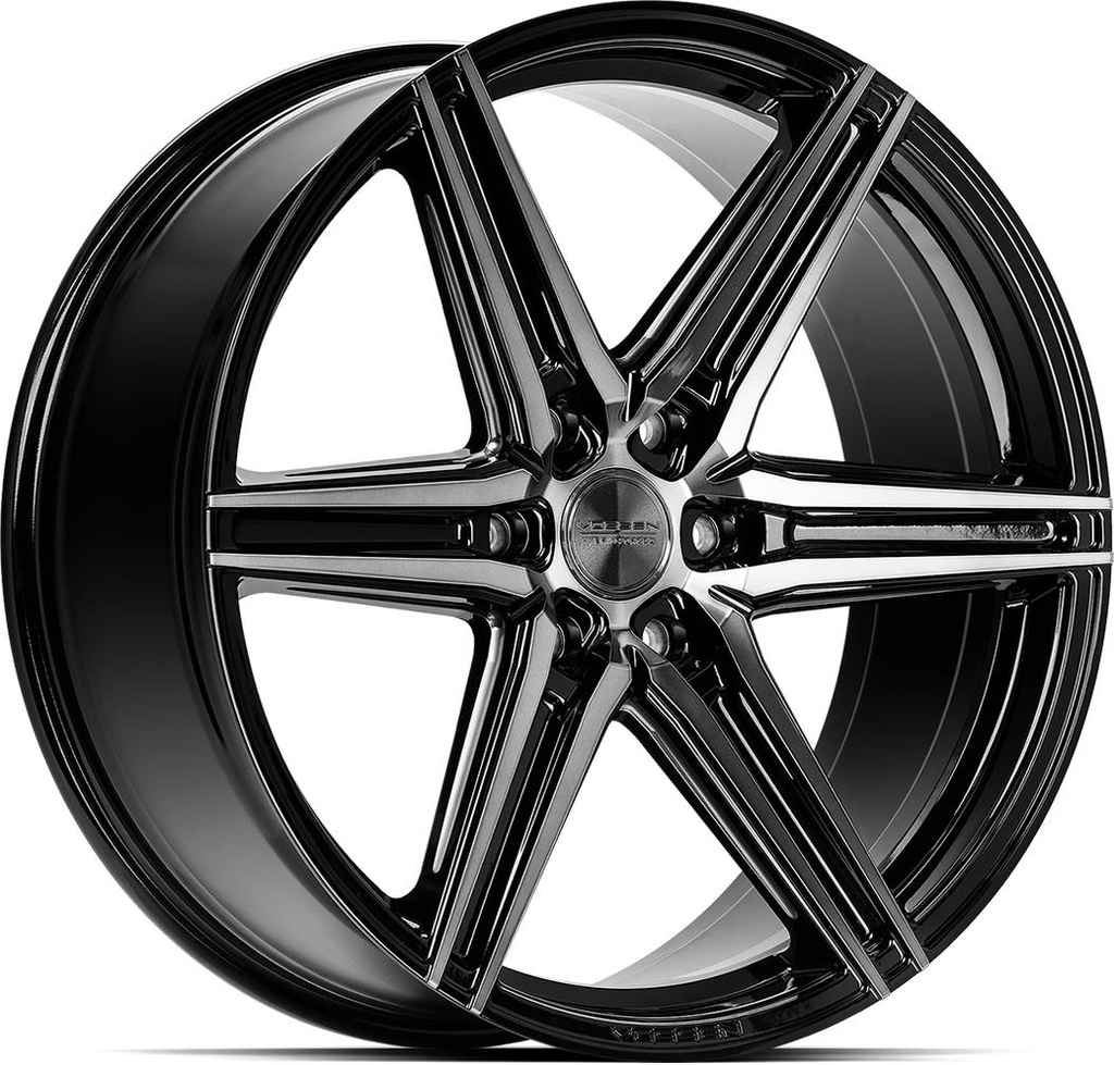 VOSSEN HF6.2 TINTED GLOSS BLACK 9.5x22 6/139.7 ET20 CB106.1