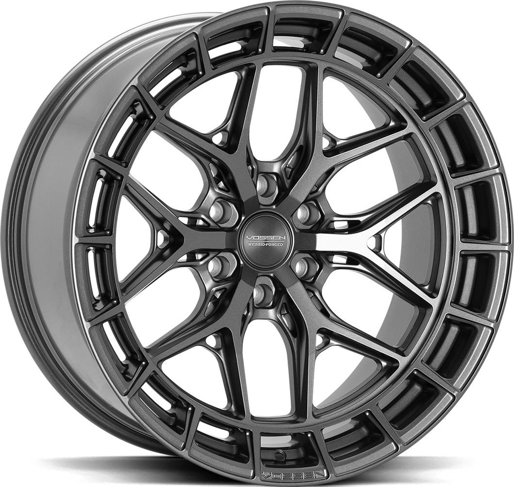 VOSSEN HFX1 MATT GUN METAL 8.5x17 6/130 ET35 CB84.1