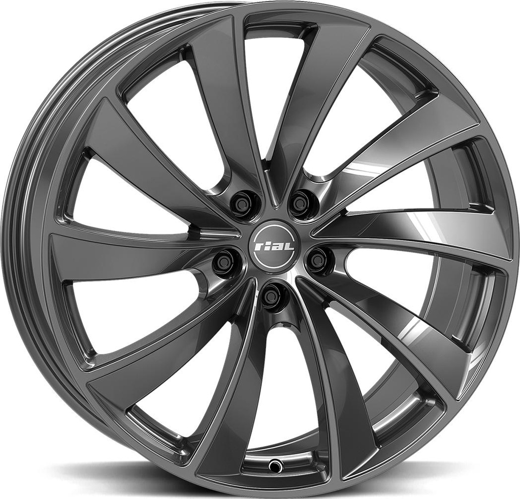 RIAL LUGANO DARK GREY 8.5x20 5/114.3 ET35 CB64.2