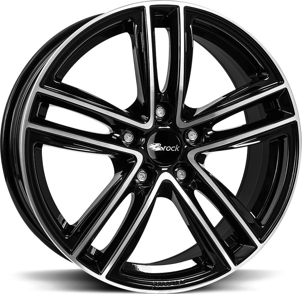BROCK RC27 BLACK FULL POL 7x17 5/108 ET42 CB65.1
