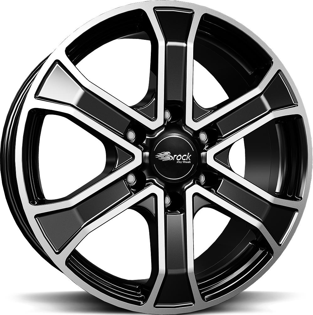 BROCK RC31 BLACK FULL POL 7x17 6/130 ET57 CB84.1